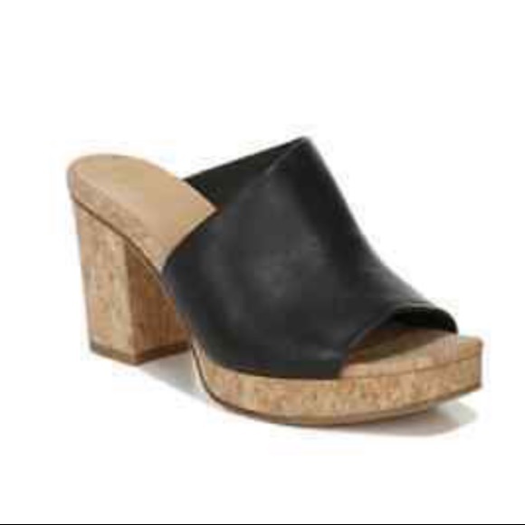 Vince Shoes - NWB VINCE “Wyatt-E” Leather & Cork Platform Mules